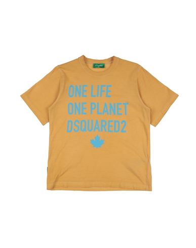 Shop Dsquared2 Toddler Boy T-shirt Ocher Size 6 Cotton In Yellow