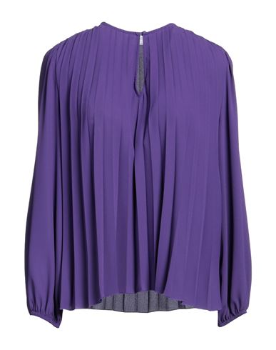 Soallure Woman Blouse Purple Size 6 Polyester