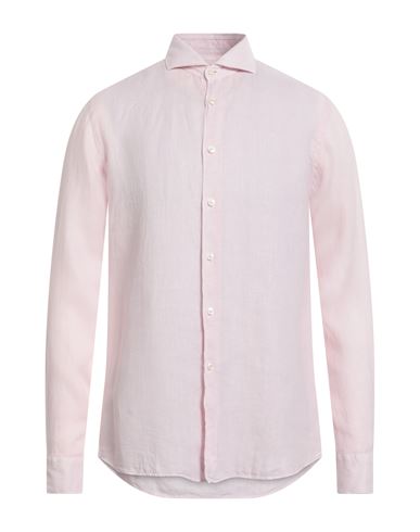 Xacus Man Shirt Light Pink Size 14 Linen