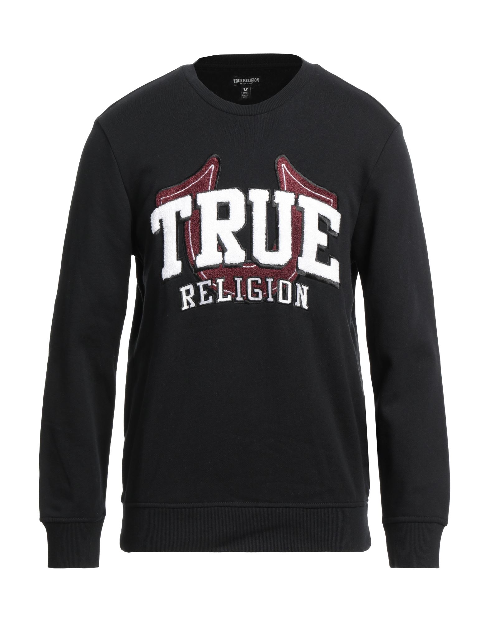 《セール開催中》TRUE RELIGION メンズ スウェットシャツ ブラック XL コットン 80% / ポリエステル 20%