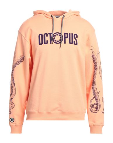 Octopus Man Sweatshirt Apricot Size Xxl Cotton In Orange