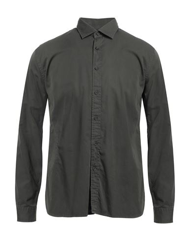 Xacus Man Shirt Lead Size 17 ½ Cotton In Grey
