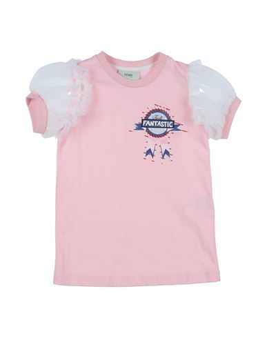 Fendi Babies'  Toddler Girl T-shirt Light Pink Size 4 Cotton