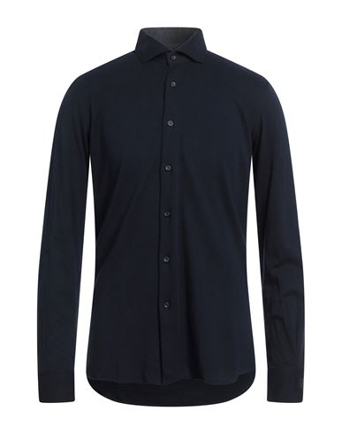Xacus Man Shirt Midnight Blue Size 18 ½ Cotton, Cashmere