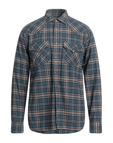 Xacus Man Shirt Slate Blue Size 17 ½ Cotton, Cashmere