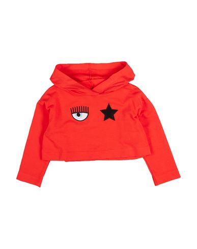 Chiara Ferragni Babies'  Toddler Girl Sweatshirt Red Size 6 Cotton, Elastane