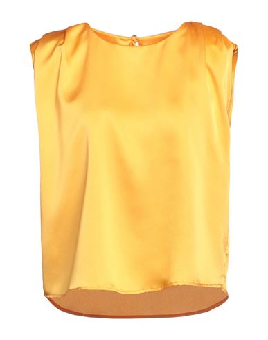 Pinko Woman Blouse Orange Size 8 Polyester