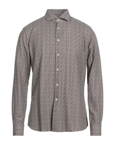 Xacus Man Shirt Dove Grey Size 15 ¾ Cotton, Wool