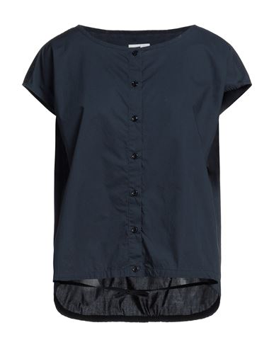Woolrich Woman Shirt Midnight Blue Size S Cotton