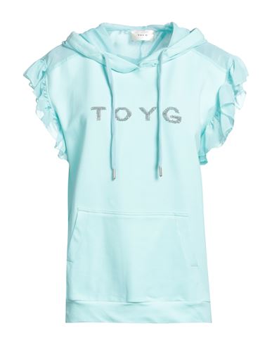 Toy G. Woman Sweatshirt Turquoise Size L Cotton In Blue