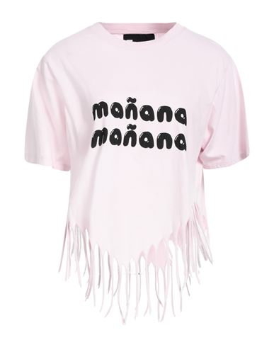 5preview Woman T-shirt Light Pink Size L Cotton