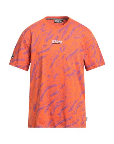 Octopus Man T-shirt Orange Size Xl Cotton
