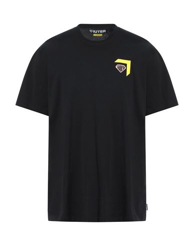 Iuter Man T-shirt Black Size Xxl Cotton