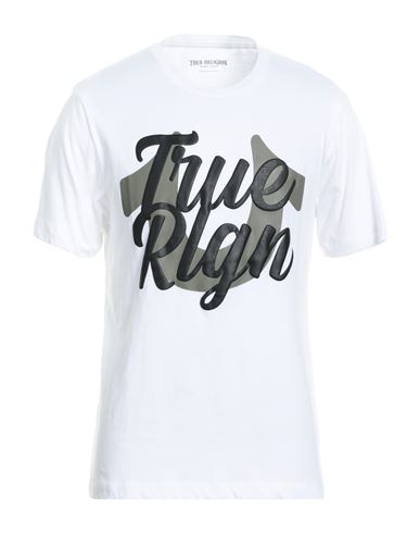 True Religion Man T-shirt White Size L Cotton
