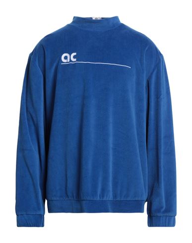 Applecore Man Sweatshirt Azure Size Xl Cotton, Polyester In Blue