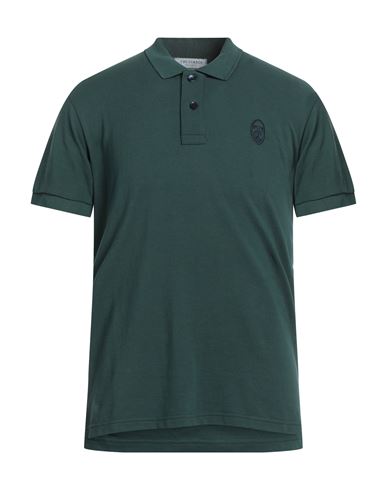 Trussardi Collection Man Polo Shirt Dark Green Size Xxl Cotton