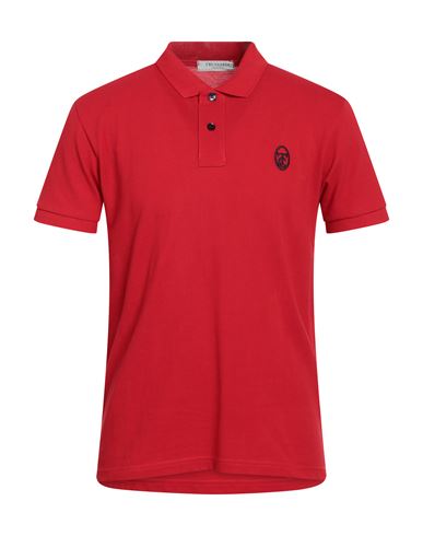 Trussardi Collection Man Polo Shirt Red Size 3xl Cotton