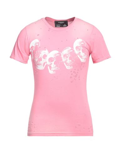 Domrebel Man T-shirt Pink Size Xs Cotton In Magenta