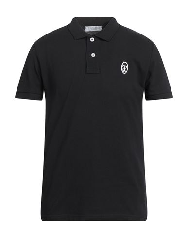 Trussardi Collection Man Polo Shirt Black Size L Cotton