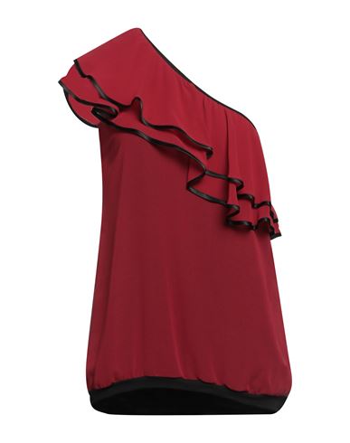 Shop Hanita Woman Top Brick Red Size S Polyester