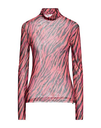Patrizia Pepe Woman T-shirt Coral Size 3 Polyester, Elastane In Red
