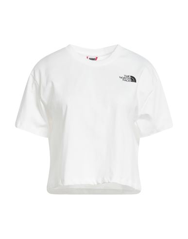 The North Face Woman T-shirt White Size Xl Cotton