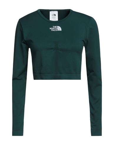 The North Face Woman T-shirt Emerald Green Size L/xl Polyamide, Elastane