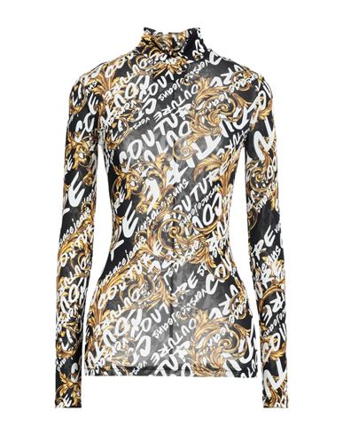 Versace Jeans Couture Woman T-shirt Black Size 2 Viscose, Elastane