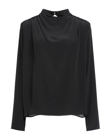 Ottod'ame Woman Top Black Size 8 Acetate, Silk