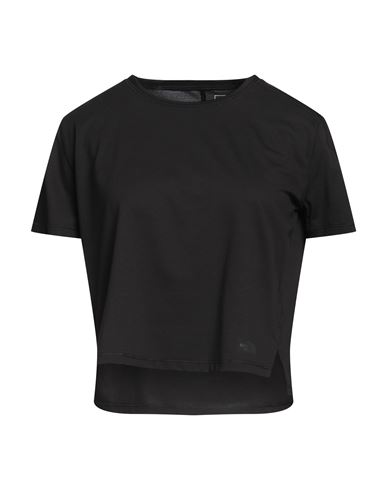THE NORTH FACE THE NORTH FACE WOMAN T-SHIRT BLACK SIZE S POLYESTER, LYOCELL, ELASTANE