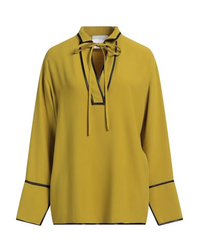 Erika Cavallini Woman Top Lime Green Size 6 Viscose, Acetate In Green
