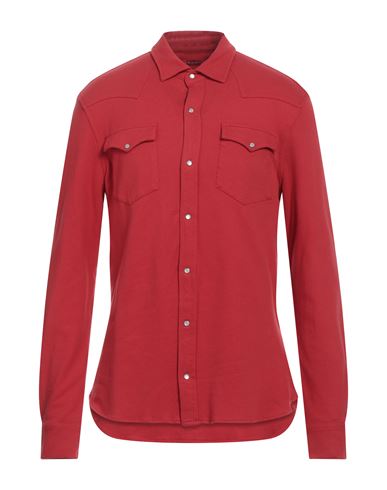 Jacob Cohёn Man Shirt Red Size L Cotton, Elastane
