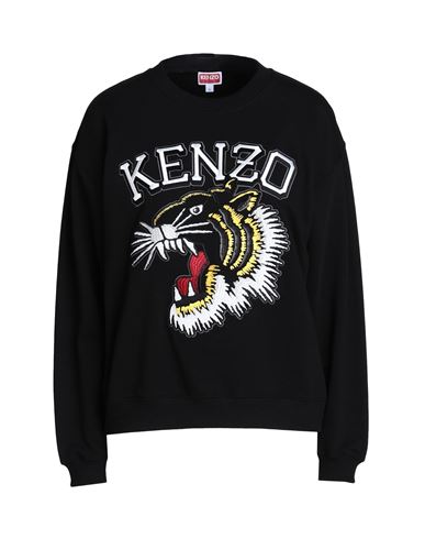 Shop Kenzo Woman Sweatshirt Black Size Xs Cotton