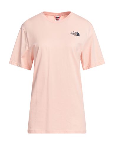 The North Face Woman T-shirt Salmon Pink Size Xxl Cotton