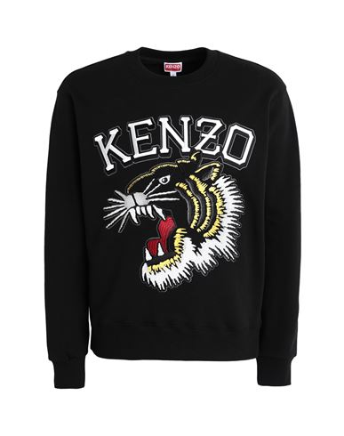 Shop Kenzo Man Sweatshirt Black Size L Cotton
