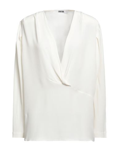 Mauro Grifoni Woman Blouse Ivory Size 10 Acetate, Silk In White