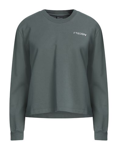 Freddy Woman Sweatshirt Lead Size L Cotton In Grey