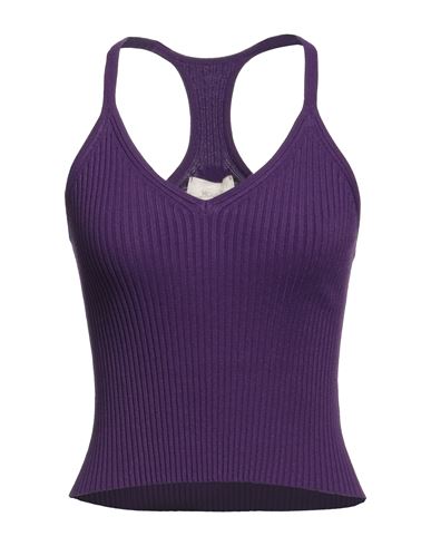 Vicolo Woman Top Dark Purple Size Onesize Viscose, Polyester