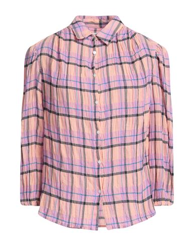 Lee Woman Shirt Pink Size L Cotton, Elastane
