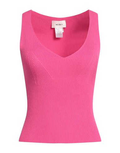 Vicolo Woman Top Fuchsia Size Onesize Viscose, Polyester In Pink