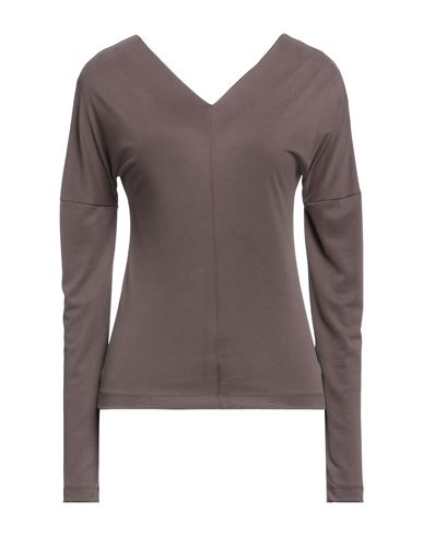 Tela Woman T-shirt Dark Brown Size Xs Modal, Polyester