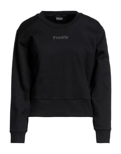 Freddy Woman Sweatshirt Black Size S Cotton, Polyester