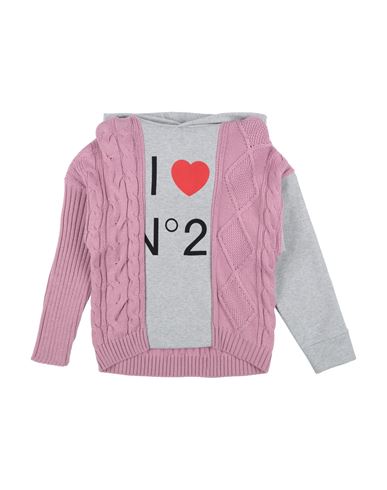 Shop N°21 Toddler Girl Sweatshirt Pastel Pink Size 4 Wool, Nylon, Cotton