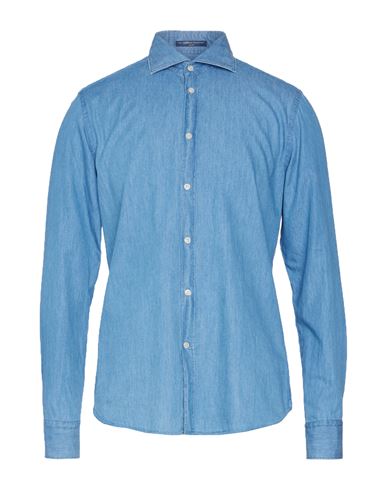 B.d.baggies B. D.baggies Man Denim Shirt Blue Size 17 Cotton