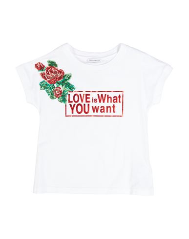 Dolce & Gabbana Babies'  Toddler Girl T-shirt White Size 6 Cotton