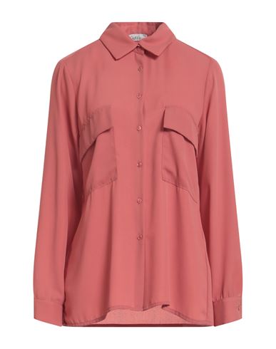 Chiara B. Woman Shirt Pastel Pink Size M Viscose, Polyester