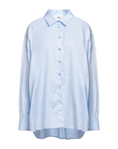 Solotre Woman Shirt Sky Blue Size 10 Cotton