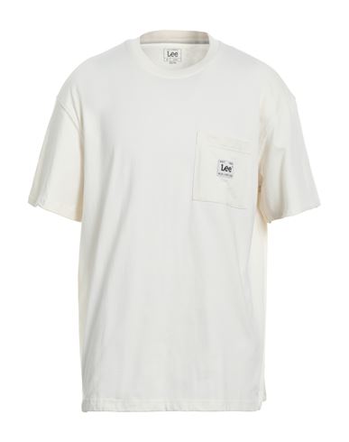 Lee Man T-shirt Cream Size L Cotton In White