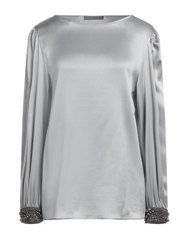 Alberta Ferretti Woman Blouse Grey Size 10 Silk
