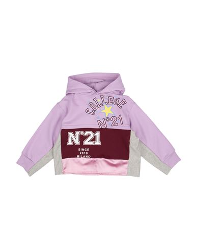 Shop N°21 Toddler Girl Sweatshirt Light Purple Size 6 Cotton, Polyester, Elastane